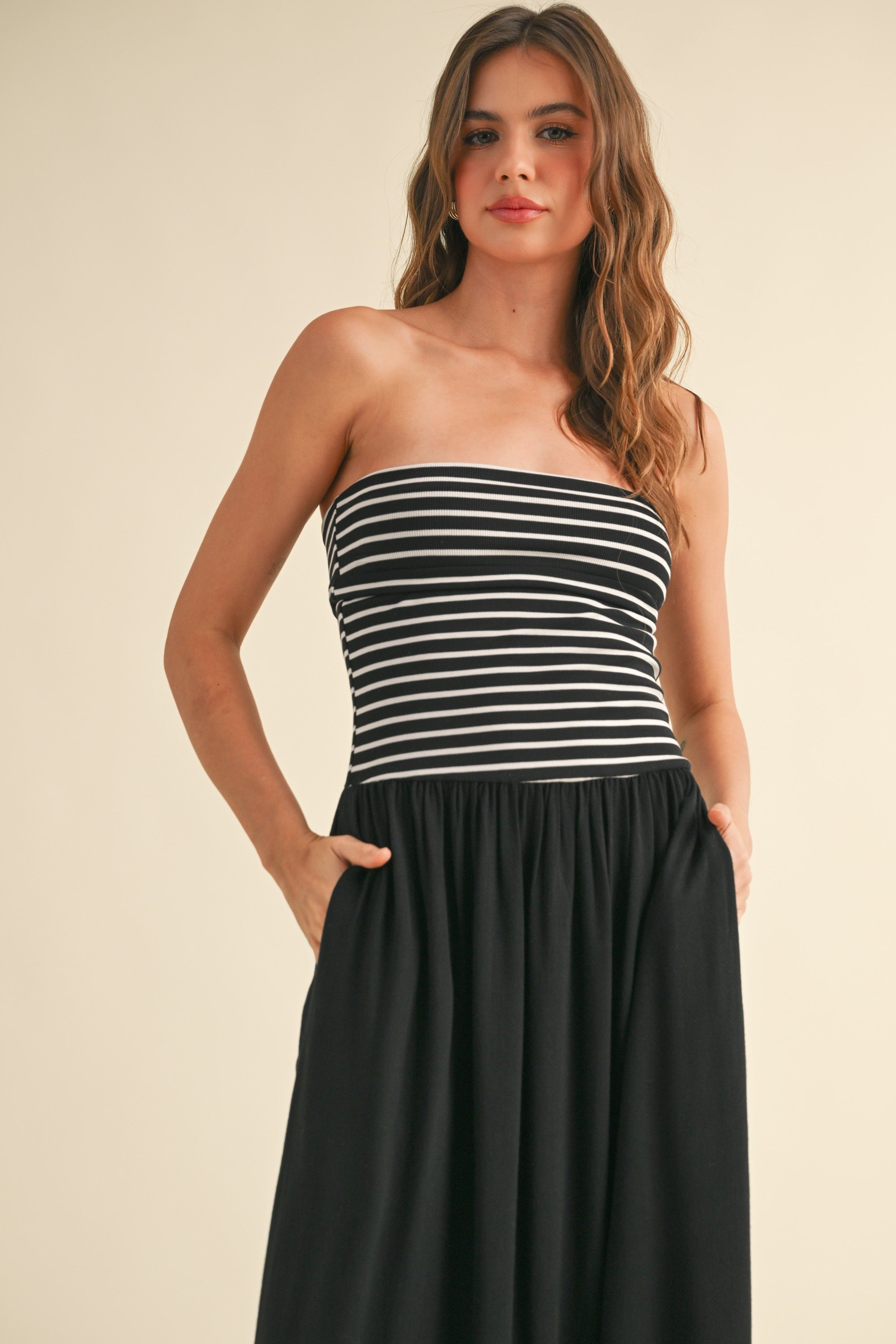 Bridget Strapless Maxi-Dresses-UrbanCulture-Boutique, A North Port, Florida Women's Fashion Boutique