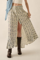 Giselle Crinkle Cotton Maxi Skirt-Skirt-UrbanCulture-Boutique, A North Port, Florida Women's Fashion Boutique