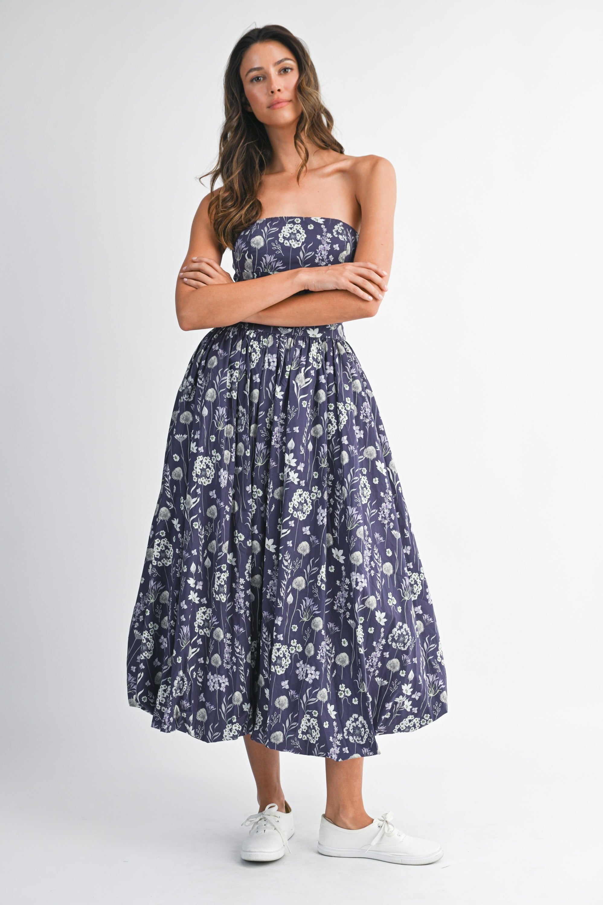 Scarlett Bubble Midi Dress-Dresses-UrbanCulture-Boutique, A North Port, Florida Women's Fashion Boutique