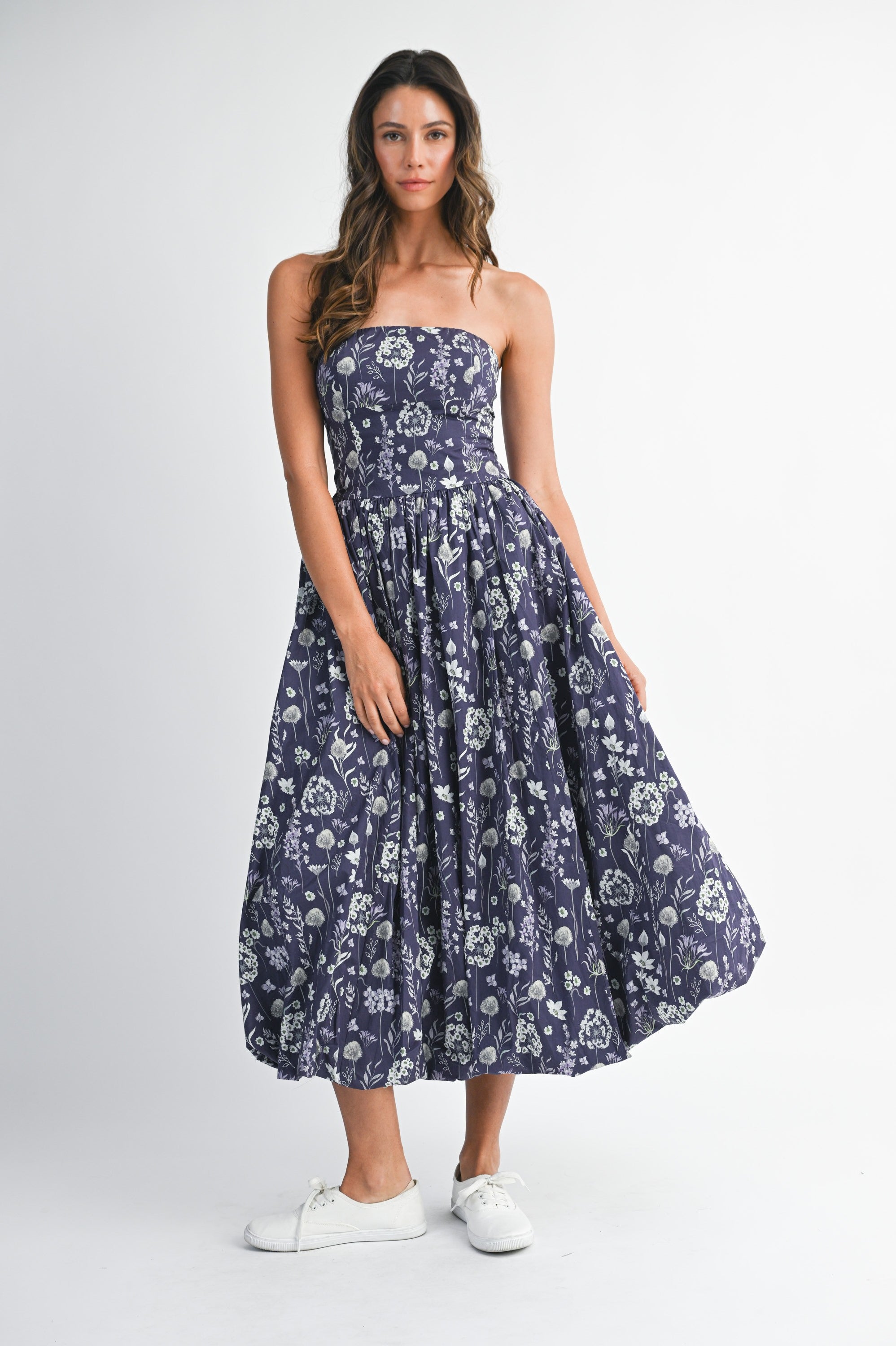 Scarlett Bubble Midi Dress-Dresses-UrbanCulture-Boutique, A North Port, Florida Women's Fashion Boutique