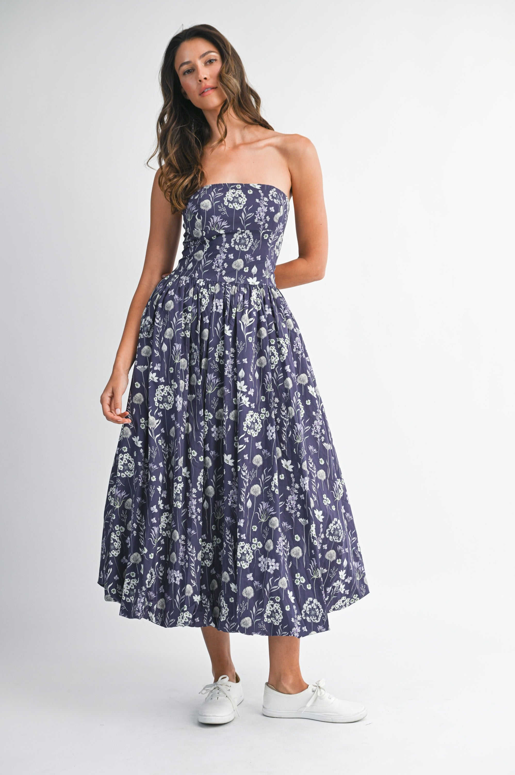 Scarlett Bubble Midi Dress-Dresses-UrbanCulture-Boutique, A North Port, Florida Women's Fashion Boutique