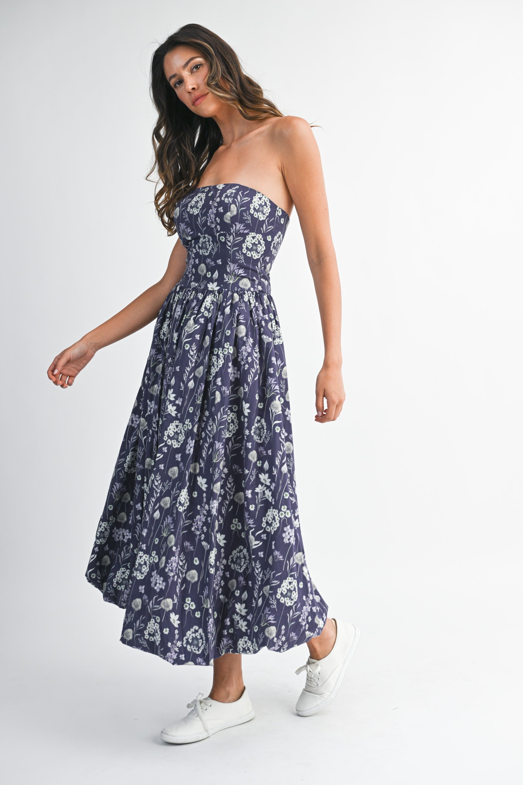 Scarlett Bubble Midi Dress-Dresses-UrbanCulture-Boutique, A North Port, Florida Women's Fashion Boutique