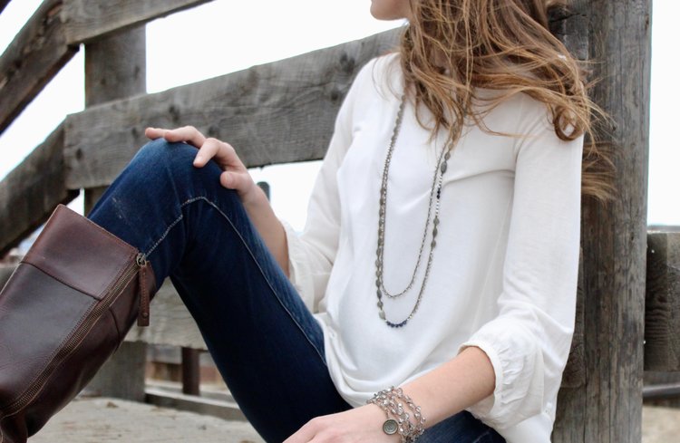 Erie Long Wrap Necklace-Necklace-UrbanCulture-Boutique, A North Port, Florida Women's Fashion Boutique