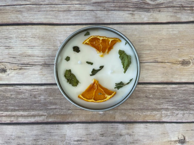 Clementine + Mint Candle (11 ounces)-Candles-UrbanCulture-Boutique, A North Port, Florida Women's Fashion Boutique