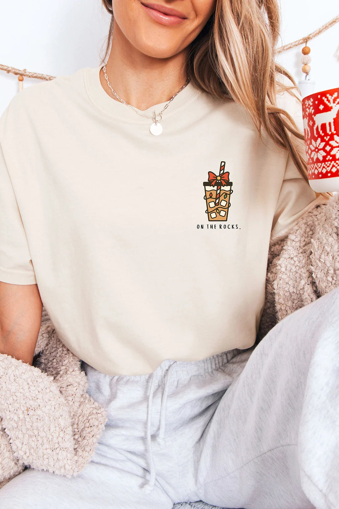 Christmas Iced Coffee Shirt-Graphic Tee-UrbanCulture-Boutique, A North Port, Florida Women's Fashion Boutique