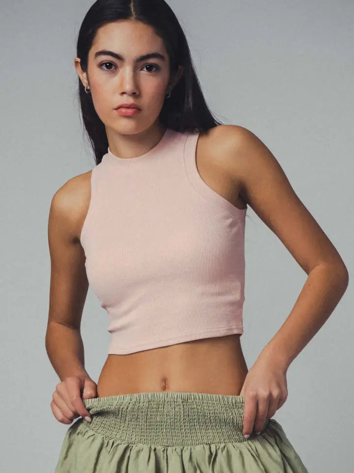 Rylee Cropped Tank Top-Tank Tops-UrbanCulture-Boutique, A North Port, Florida Women's Fashion Boutique