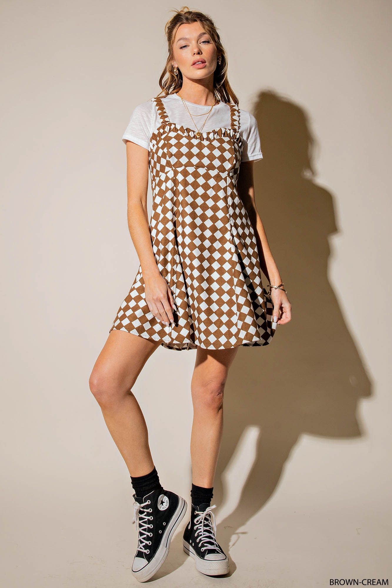 Riley Checker Board Dress-Dresses-UrbanCulture-Boutique, A North Port, Florida Women's Fashion Boutique
