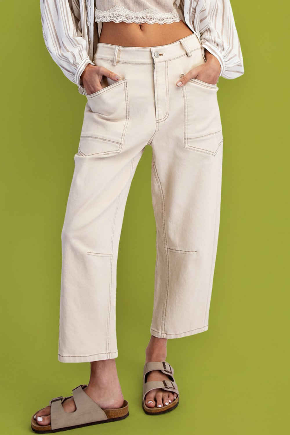 Autumn Cropped Wide Leg Jeans-Jeans-UrbanCulture-Boutique, A North Port, Florida Women's Fashion Boutique