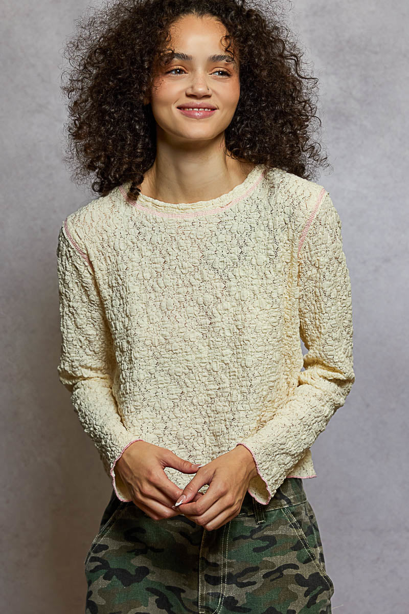 Belleann Long Sleeve Top-Long Sleeves-UrbanCulture-Boutique, A North Port, Florida Women's Fashion Boutique