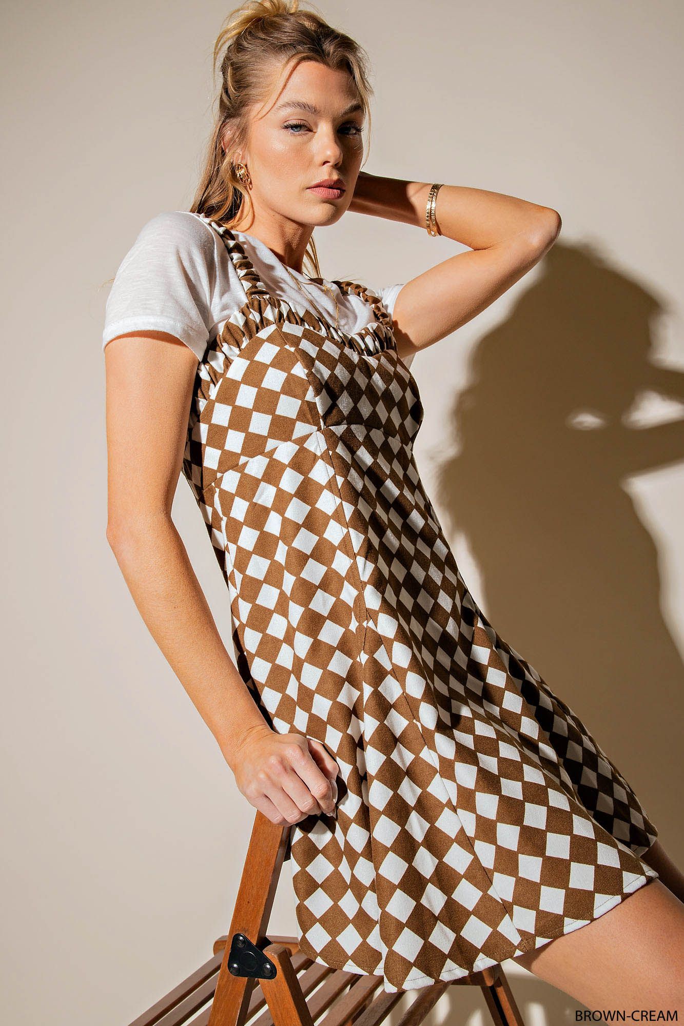 Riley Checker Board Dress-Dresses-UrbanCulture-Boutique, A North Port, Florida Women's Fashion Boutique