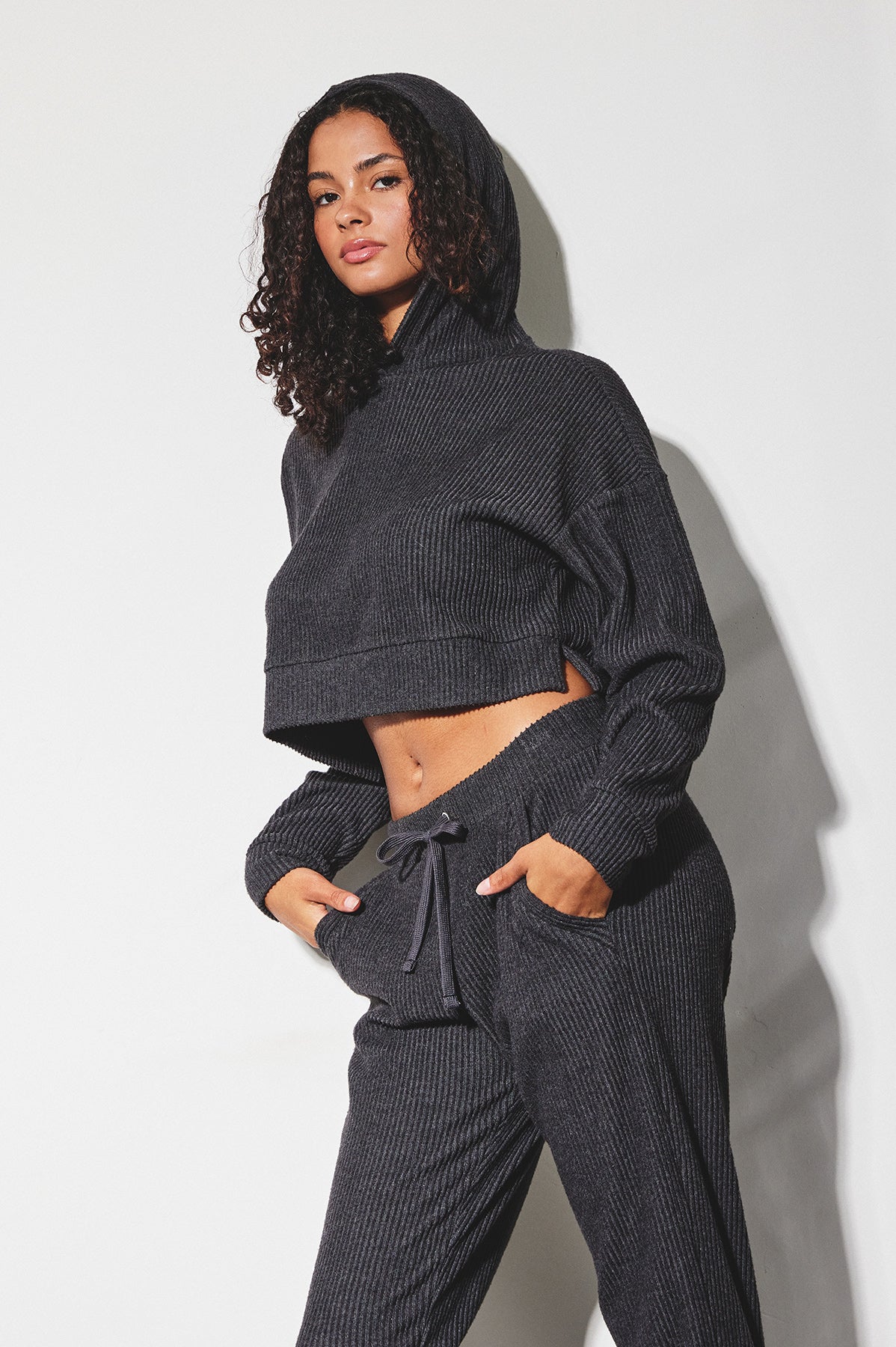 Winona Ribbed Hoodie Loungewear Set-Lounge Wear-UrbanCulture-Boutique, A North Port, Florida Women's Fashion Boutique