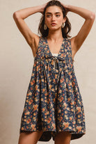 Violet Denim Romper-Romper-UrbanCulture-Boutique, A North Port, Florida Women's Fashion Boutique