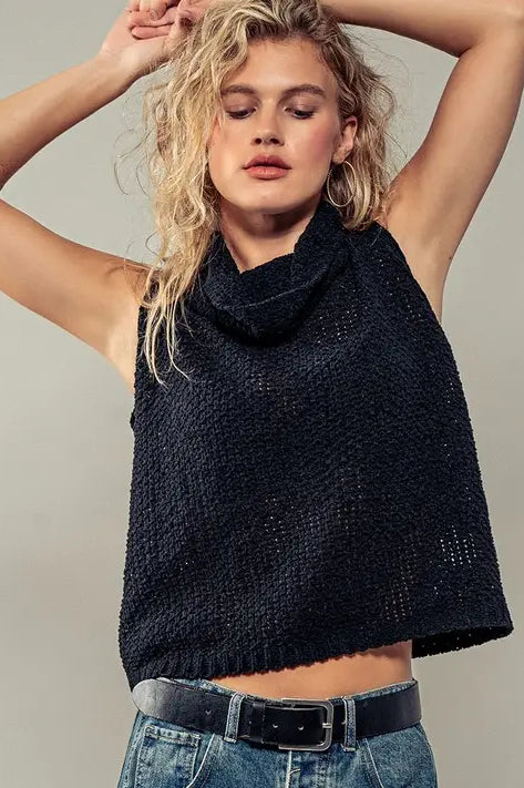 Amira Sleeveless Knit Sweater-Sweater-UrbanCulture-Boutique, A North Port, Florida Women's Fashion Boutique