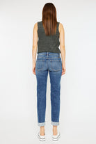 Amelia Mid Rise Distressed Boyfriend Jeans-Jeans-UrbanCulture-Boutique, A North Port, Florida Women's Fashion Boutique
