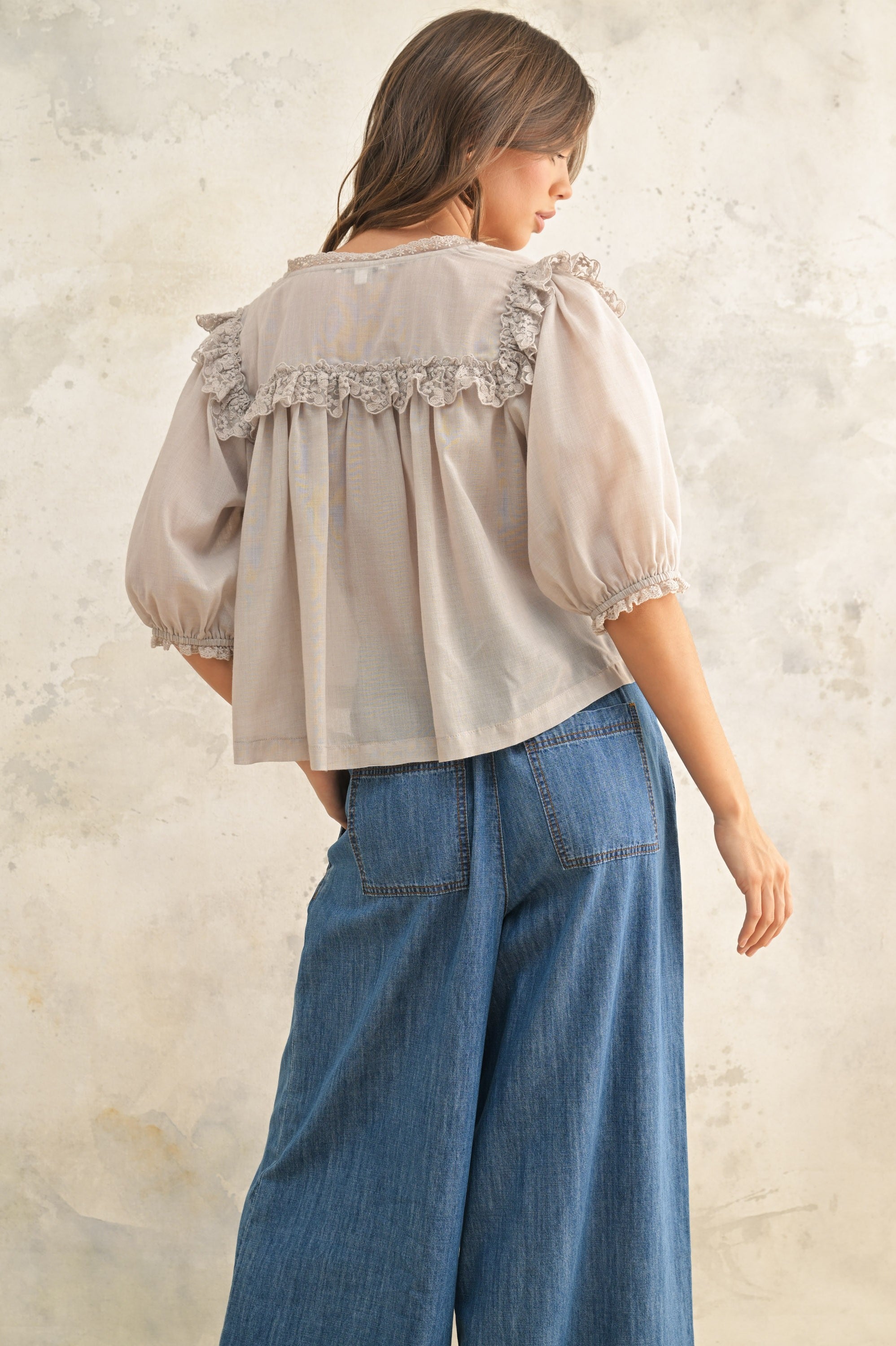 Clover Blouse-Blouse-UrbanCulture-Boutique, A North Port, Florida Women's Fashion Boutique
