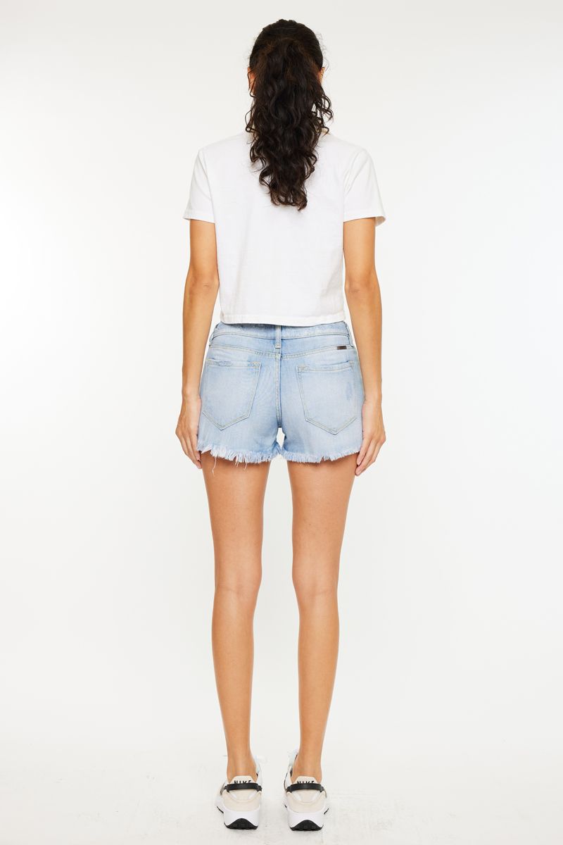 Ellie Mid Rise Boyfriend shorts-Shorts-UrbanCulture-Boutique, A North Port, Florida Women's Fashion Boutique