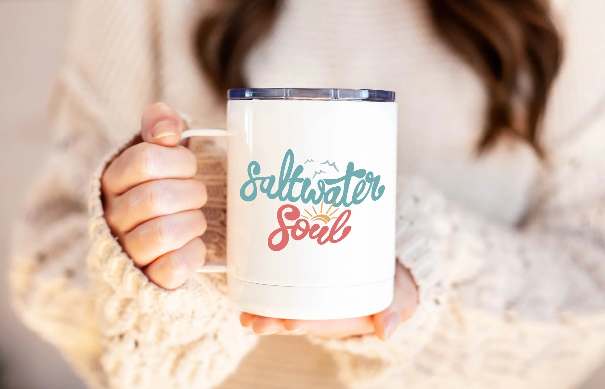 Saltwater Soul Travel Mug-mugs-UrbanCulture-Boutique, A North Port, Florida Women's Fashion Boutique