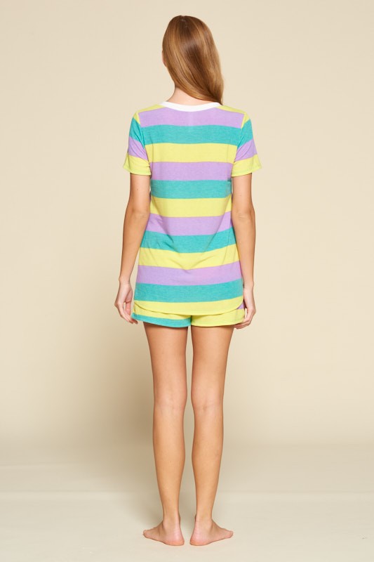 The Movie Night Pajama Shorts Set-Pajamas-UrbanCulture-Boutique, A North Port, Florida Women's Fashion Boutique