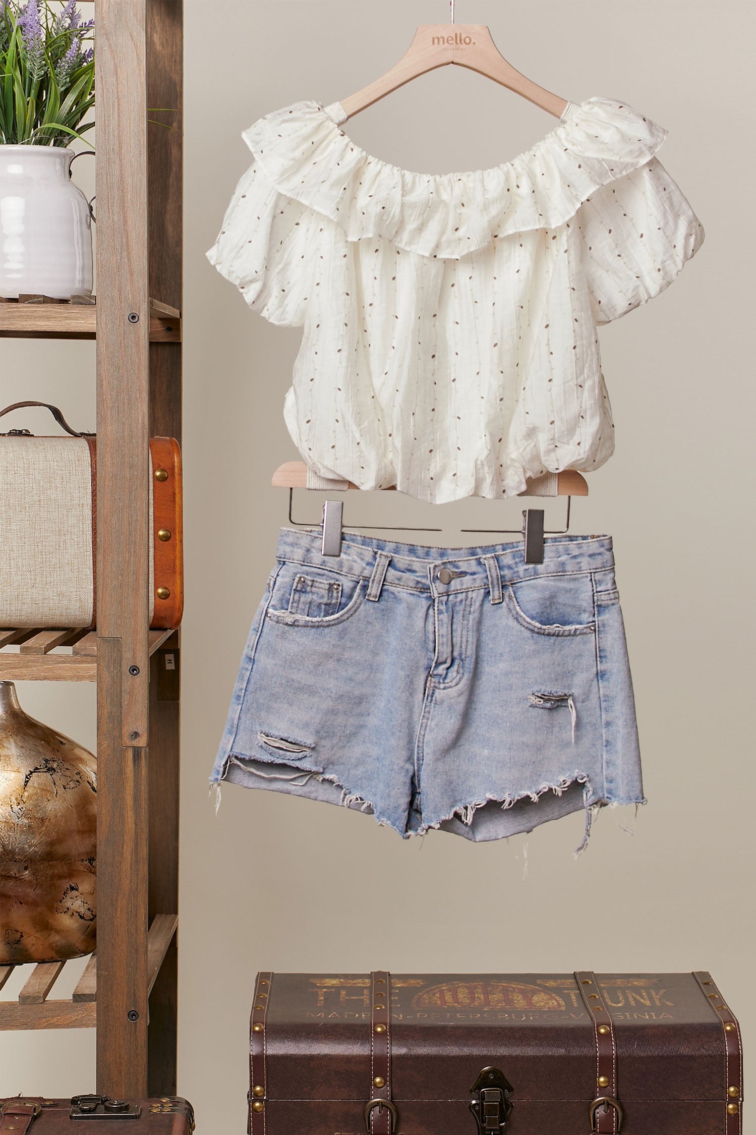 Daisy Off The Shoulder Ruffle Top-Short Sleeves-UrbanCulture-Boutique, A North Port, Florida Women's Fashion Boutique