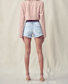 Fifi Low Rise Denim Short-Shorts-UrbanCulture-Boutique, A North Port, Florida Women's Fashion Boutique