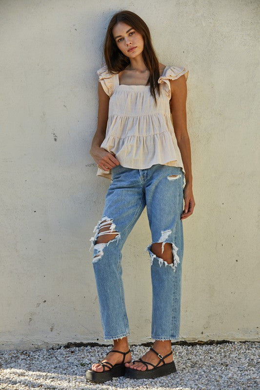 Mary Kate Top-Tank Tops-UrbanCulture-Boutique, A North Port, Florida Women's Fashion Boutique