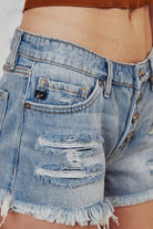 Frayed Hem Boyfriend Mid Rise Shorts-Shorts-UrbanCulture-Boutique, A North Port, Florida Women's Fashion Boutique