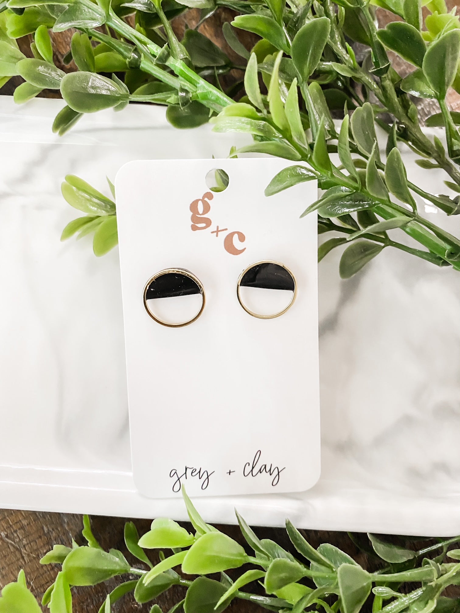 Luxe Stud Circles-Earrings-UrbanCulture-Boutique, A North Port, Florida Women's Fashion Boutique