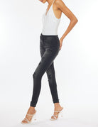 Mid Rise Distressed Black Jeans-Jeans-UrbanCulture-Boutique, A North Port, Florida Women's Fashion Boutique