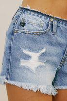Fifi Low Rise Denim Short-Shorts-UrbanCulture-Boutique, A North Port, Florida Women's Fashion Boutique