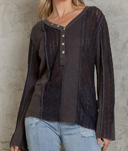 Penelope Long Sleeve Top-Shirts & Tops-UrbanCulture-Boutique, A North Port, Florida Women's Fashion Boutique