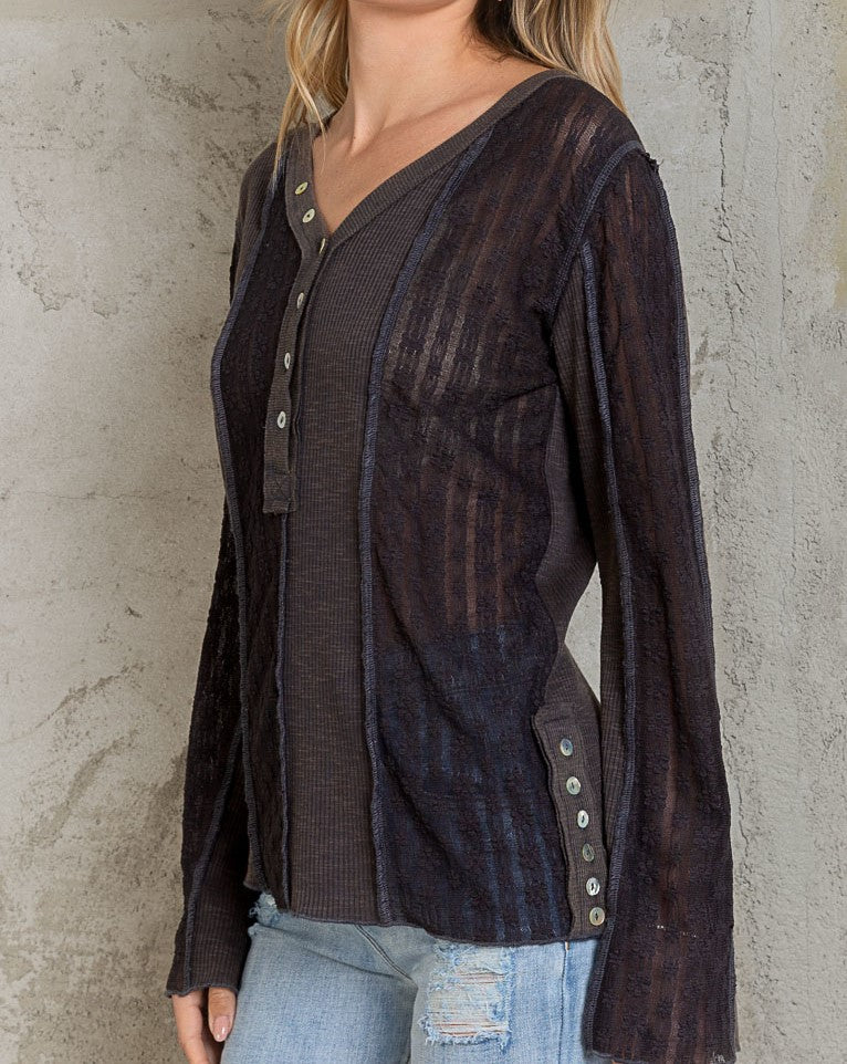 Penelope Long Sleeve Top-Shirts & Tops-UrbanCulture-Boutique, A North Port, Florida Women's Fashion Boutique