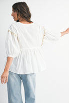 Phoebe Blouse-Long Sleeves-UrbanCulture-Boutique, A North Port, Florida Women's Fashion Boutique