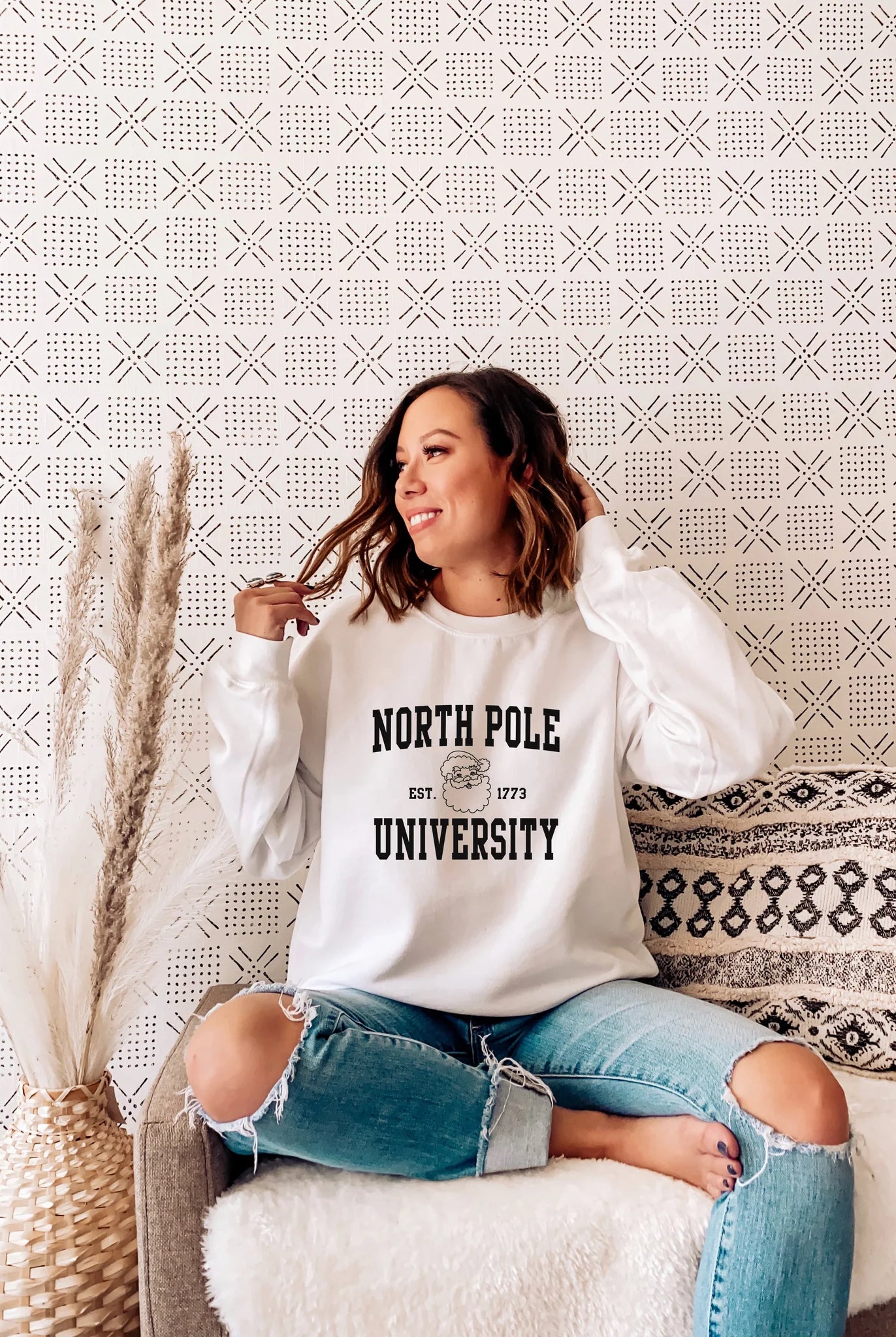 North Pole University Sweatshirt-Sweatshirt-UrbanCulture-Boutique, A North Port, Florida Women's Fashion Boutique