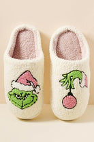 Christmas Grinch Slippers-Slippers-UrbanCulture-Boutique, A North Port, Florida Women's Fashion Boutique