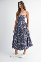 Scarlett Bubble Midi Dress-Dresses-UrbanCulture-Boutique, A North Port, Florida Women's Fashion Boutique
