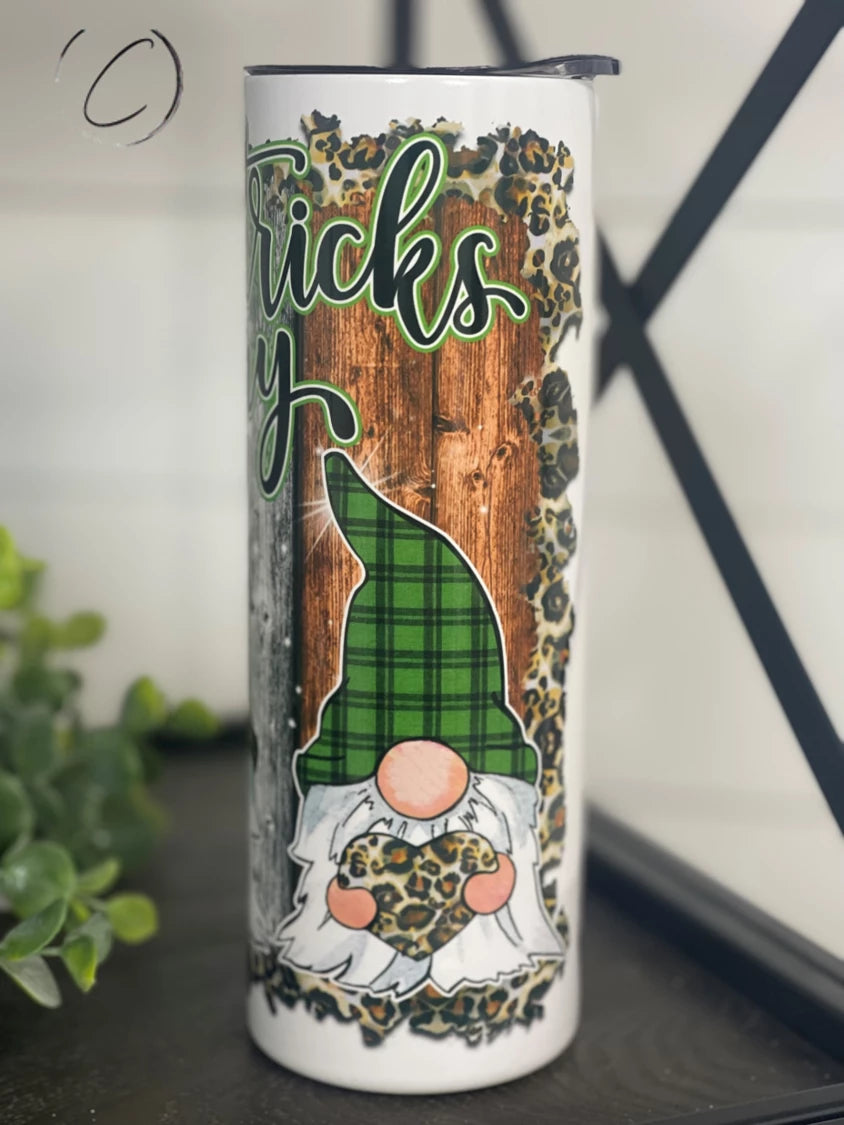 St. Patricks Day Gnomes Skinny Tumbler-Tumblers-UrbanCulture-Boutique, A North Port, Florida Women's Fashion Boutique