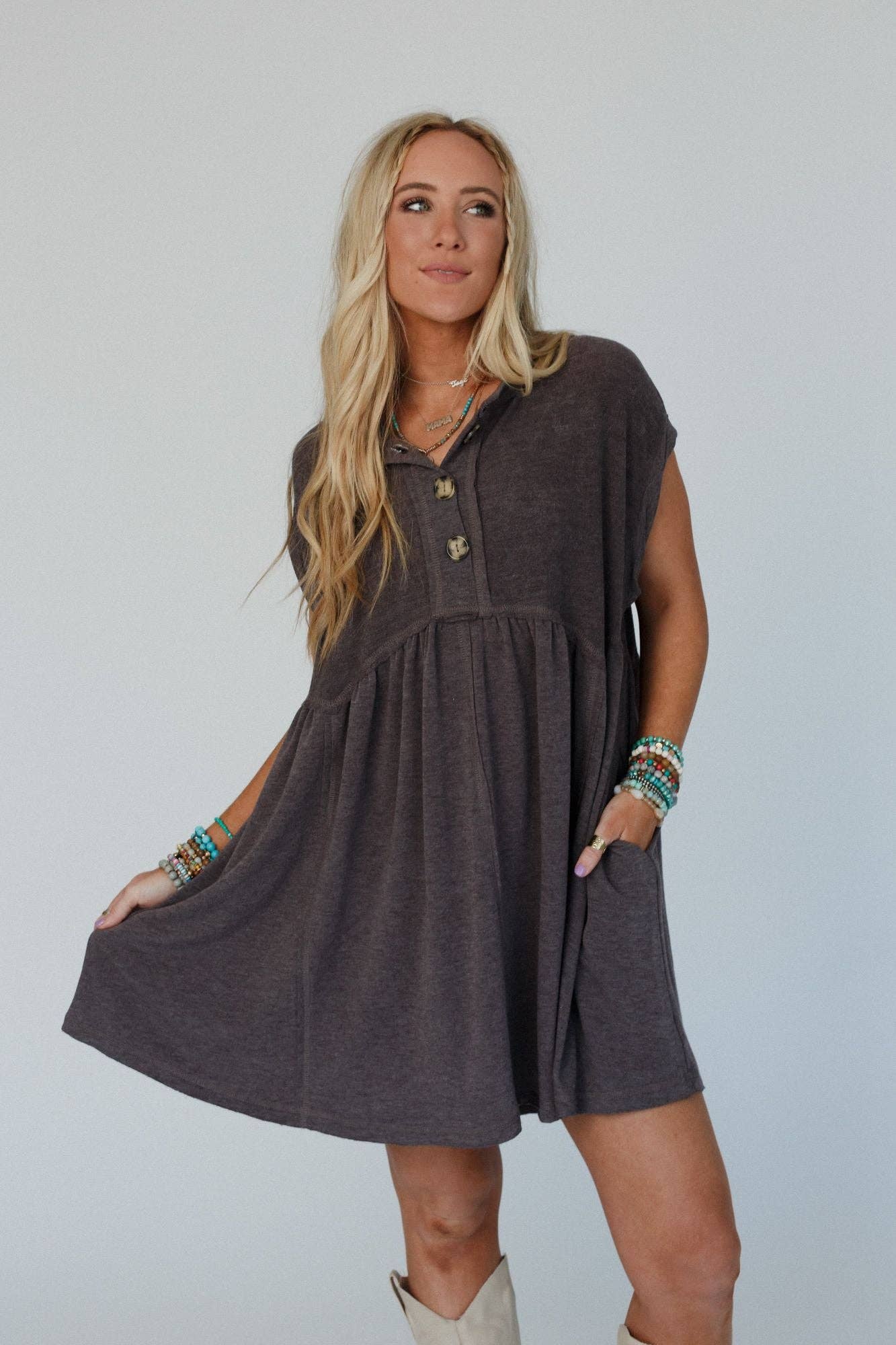 Sweet Nothings Babydoll Dress-Dresses-UrbanCulture-Boutique, A North Port, Florida Women's Fashion Boutique