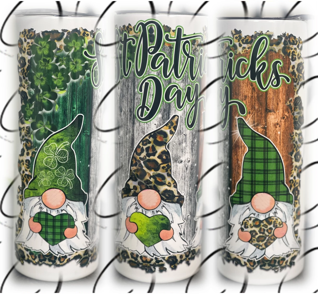 St. Patricks Day Gnomes Skinny Tumbler-Tumblers-UrbanCulture-Boutique, A North Port, Florida Women's Fashion Boutique