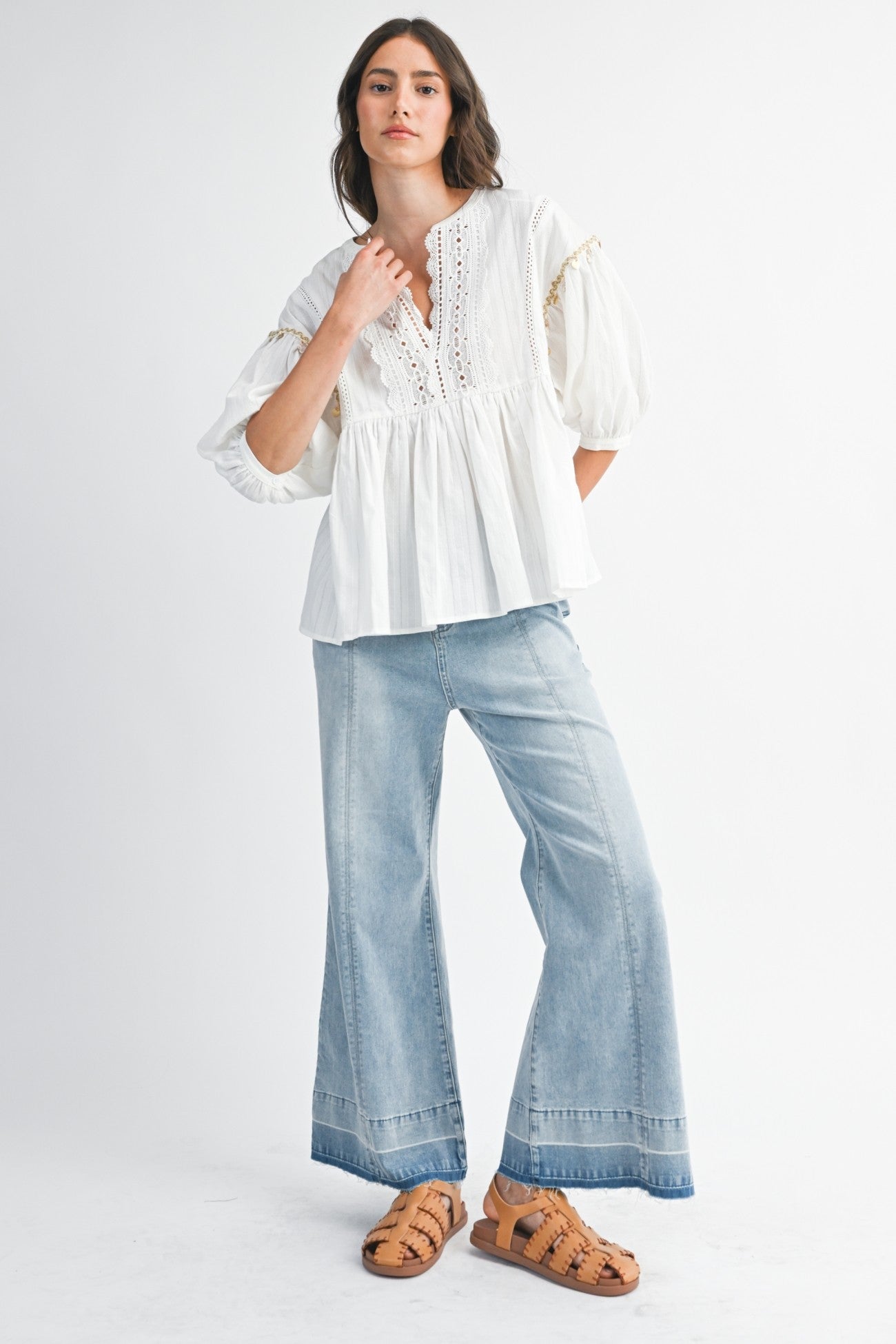 Phoebe Blouse-Long Sleeves-UrbanCulture-Boutique, A North Port, Florida Women's Fashion Boutique