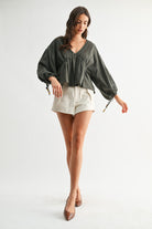 Astra Blouse-Blouse-UrbanCulture-Boutique, A North Port, Florida Women's Fashion Boutique