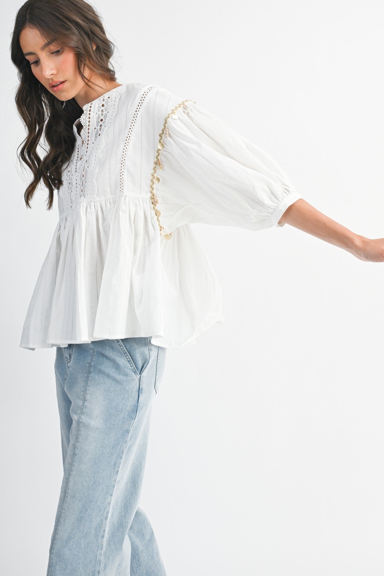 Phoebe Blouse-Long Sleeves-UrbanCulture-Boutique, A North Port, Florida Women's Fashion Boutique