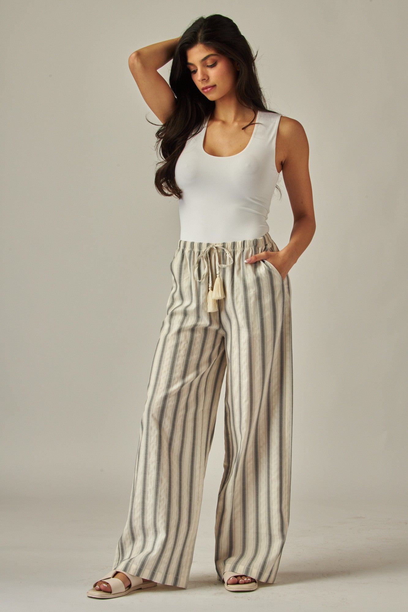 Aria Wide Leg Pants-Pants-UrbanCulture-Boutique, A North Port, Florida Women's Fashion Boutique
