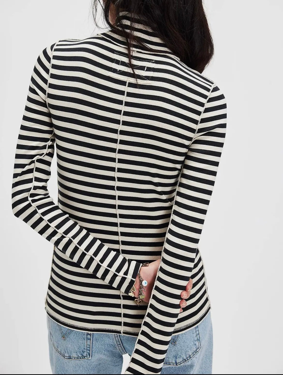 Mila Striped Turtleneck-Turtleneck-UrbanCulture-Boutique, A North Port, Florida Women's Fashion Boutique