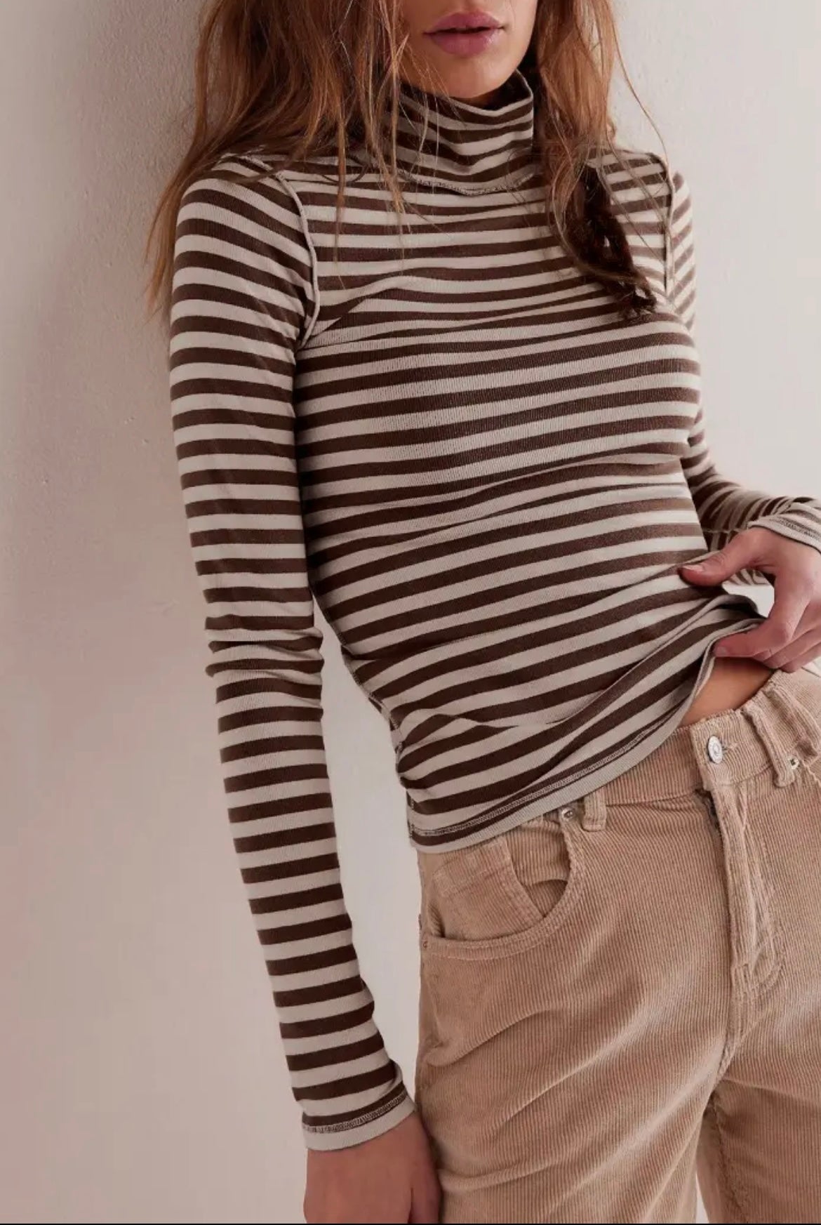 Mila Striped Turtleneck-Turtleneck-UrbanCulture-Boutique, A North Port, Florida Women's Fashion Boutique