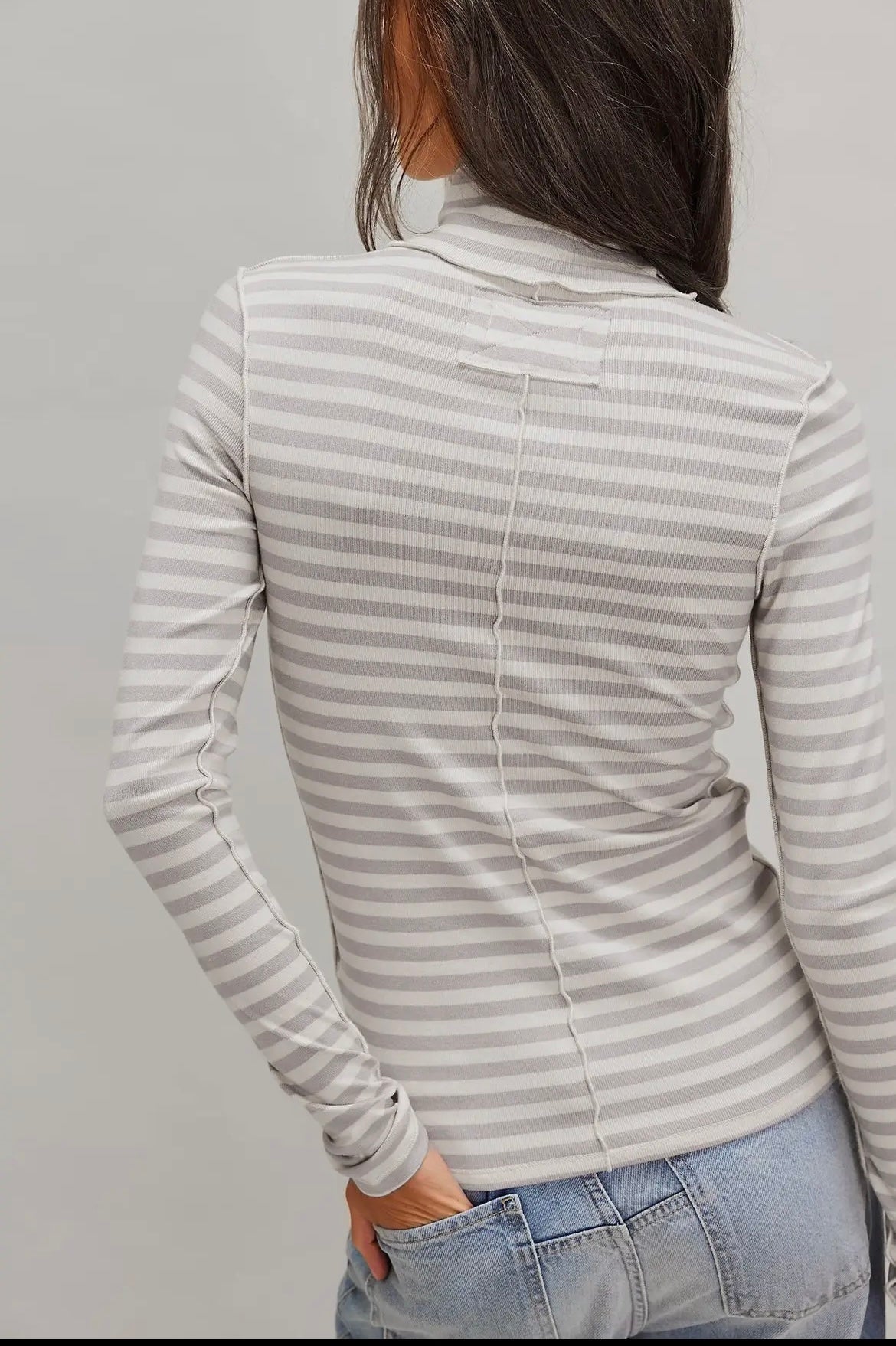 Mila Striped Turtleneck-Turtleneck-UrbanCulture-Boutique, A North Port, Florida Women's Fashion Boutique