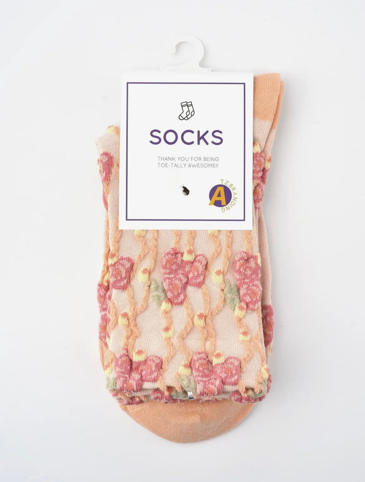 Rufia Embossed Women's Sock-Socks-UrbanCulture-Boutique, A North Port, Florida Women's Fashion Boutique