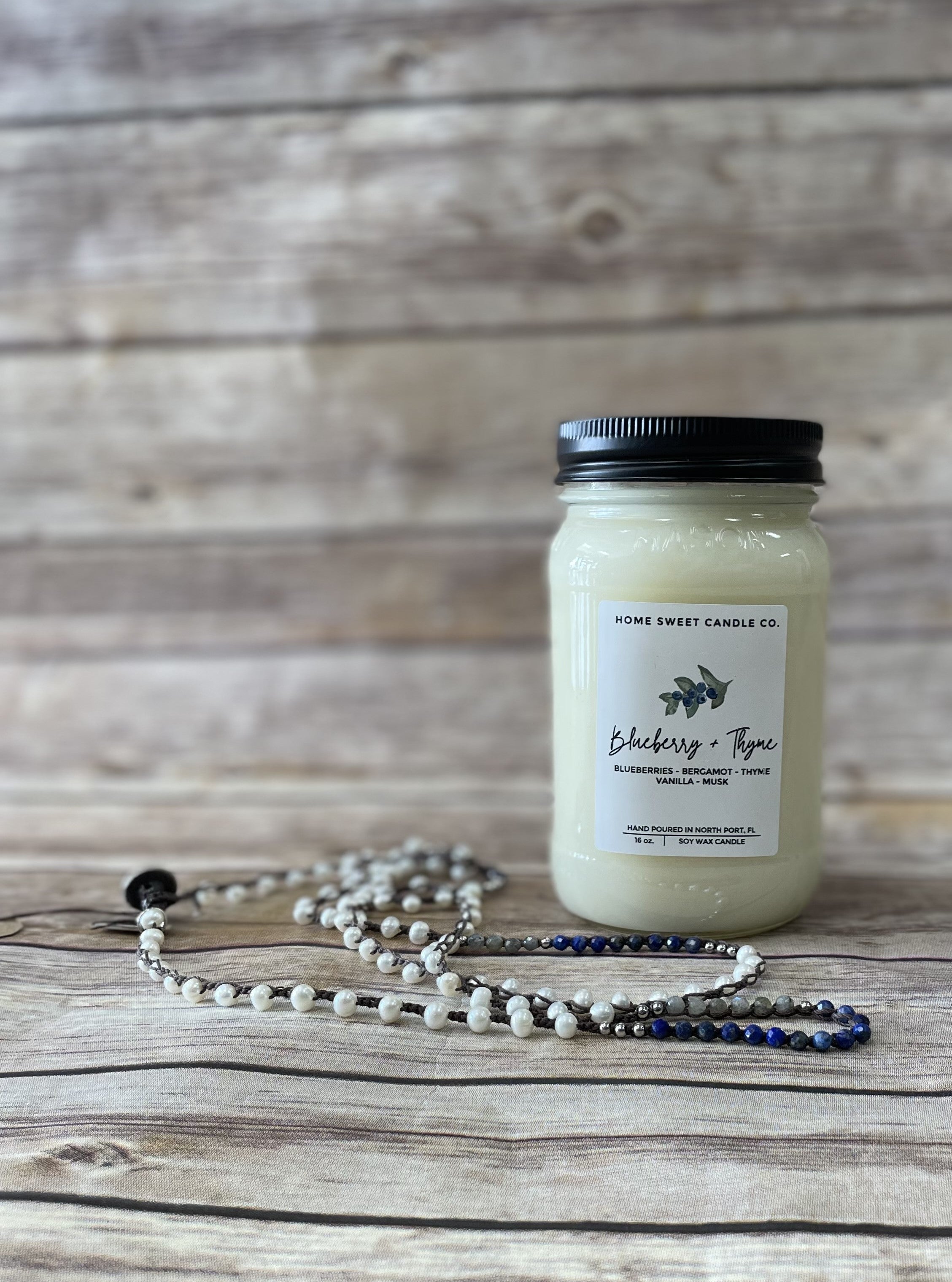 Blueberry + Thyme Candle-Candles-UrbanCulture-Boutique, A North Port, Florida Women's Fashion Boutique