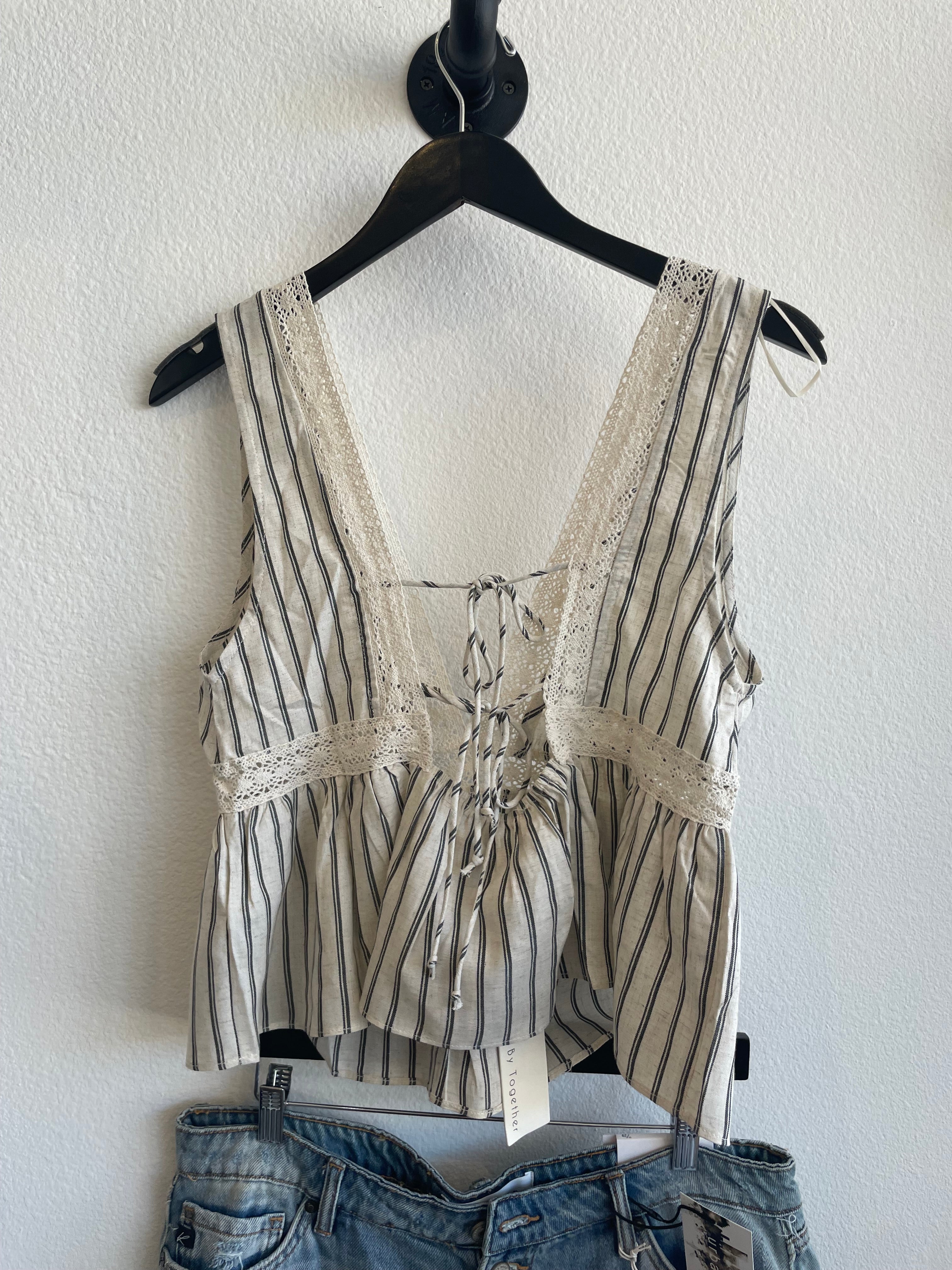 Clemetine Striped Top-Tops-UrbanCulture-Boutique, A North Port, Florida Women's Fashion Boutique