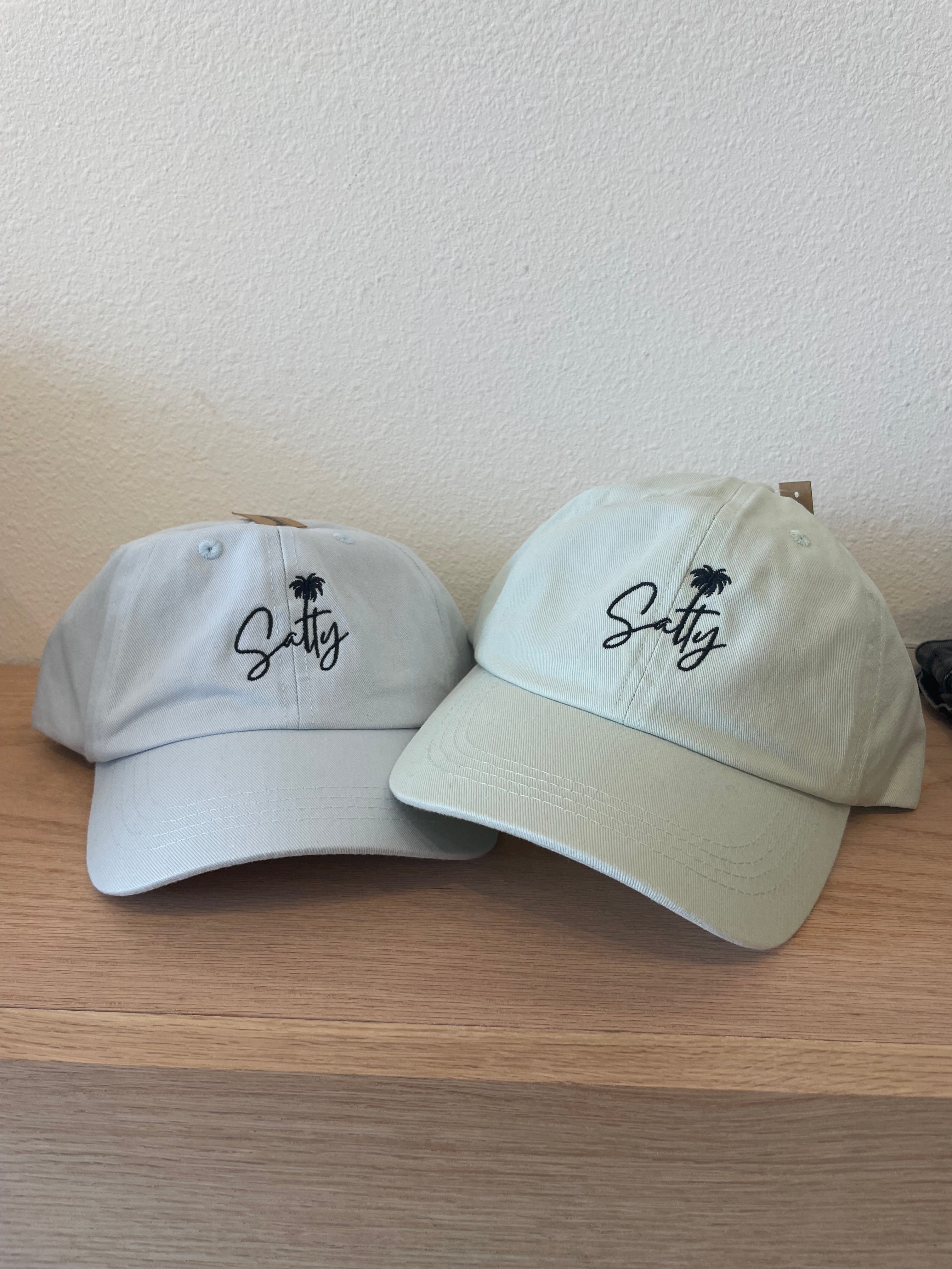 Salty Embroidered Baseball Hat-Hats-UrbanCulture-Boutique, A North Port, Florida Women's Fashion Boutique