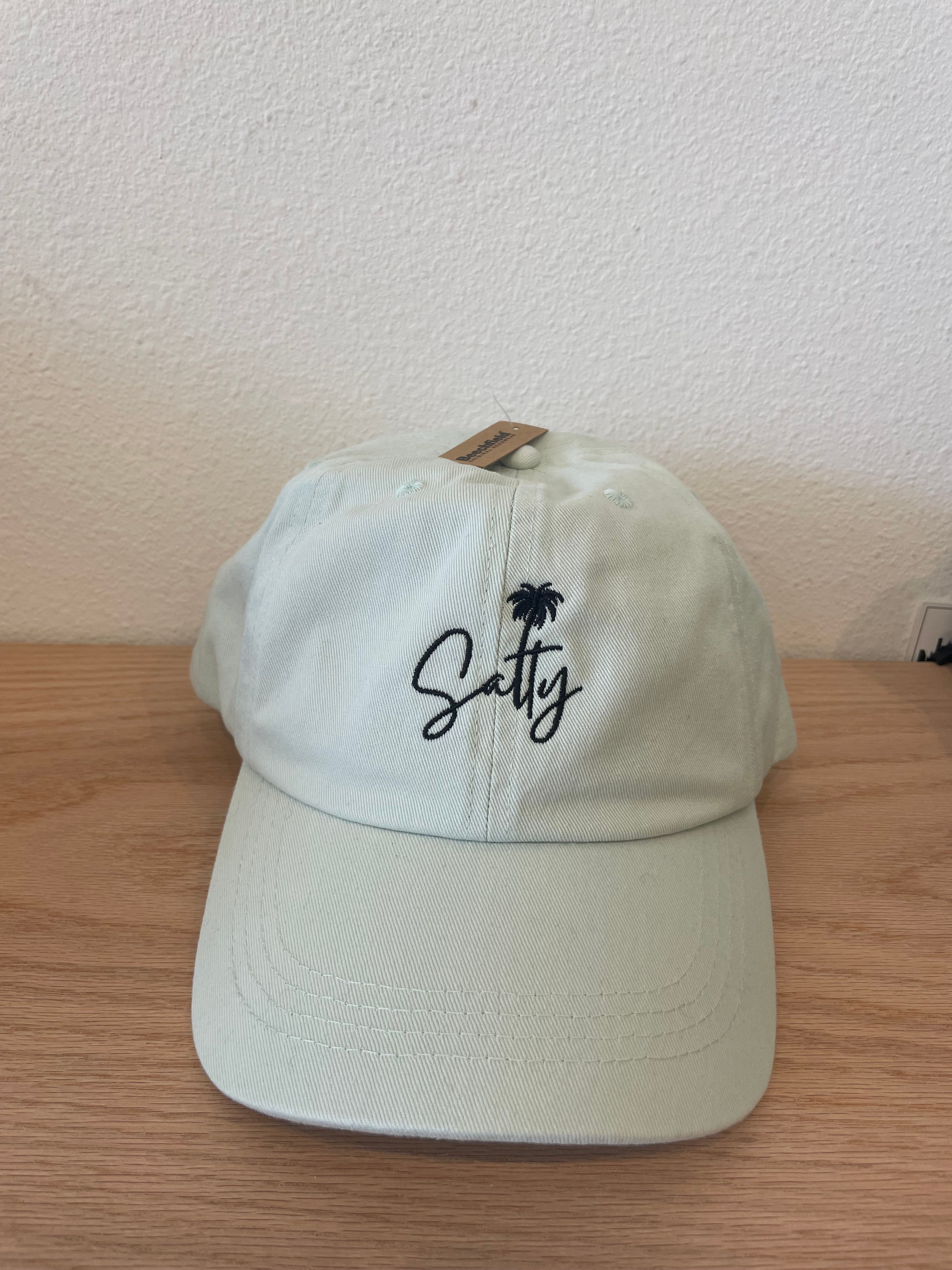 Salty Embroidered Baseball Hat-Hats-UrbanCulture-Boutique, A North Port, Florida Women's Fashion Boutique